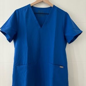 FIGS Women's Blue Scrub Top